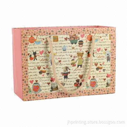 Little Paper Gift Bag, Made of 200g Art Paper, OEM Samples are Available